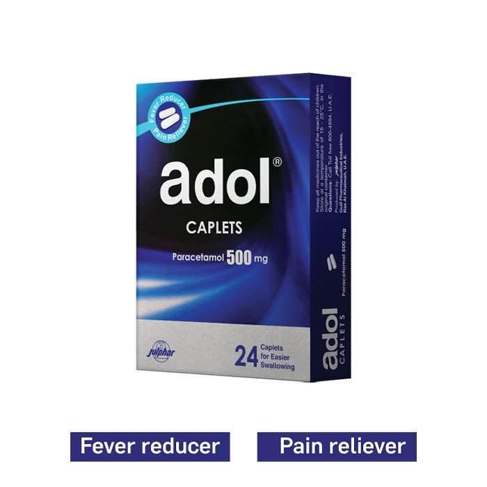 ADOL CAPLET 500mg 24s ADOL CAPLET 500mg 24s - Image 1