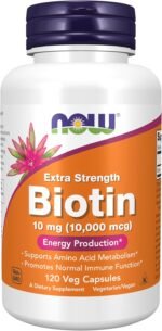 NOW BIOTIN 10MG (10000 MCG) 120S
