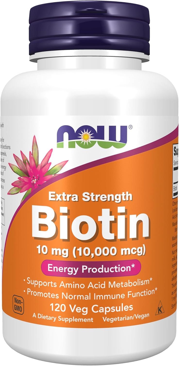 NOW BIOTIN 10MG (10000 MCG) 120S NOW BIOTIN 10MG (10000 MCG) 120S - Image 1
