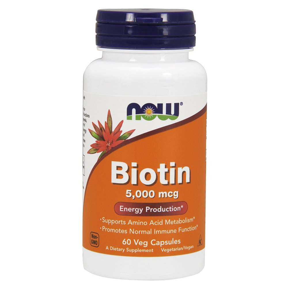 NOW BIOTIN 5000MCG VCAPS 60S NOW BIOTIN 5000MCG VCAPS 60S - Image 1