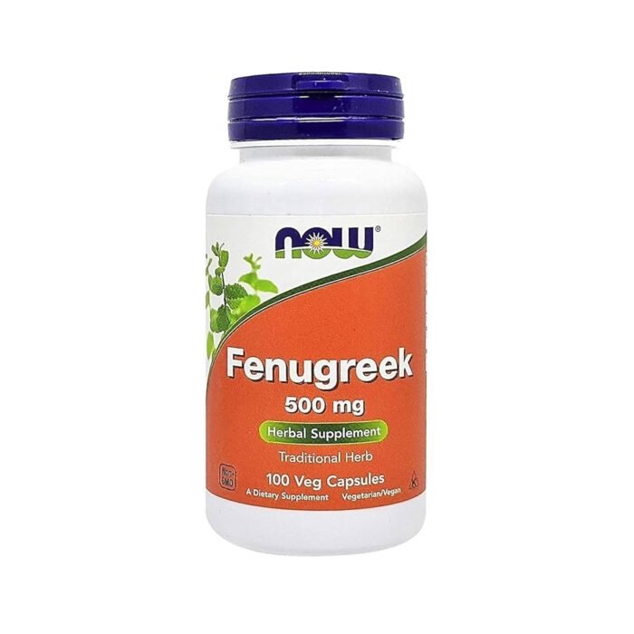 NOW FENUGREEK 500MG 100S - Image 1