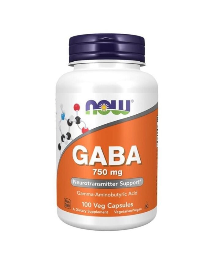 NOW GABA 750MG 100 S - Image 1