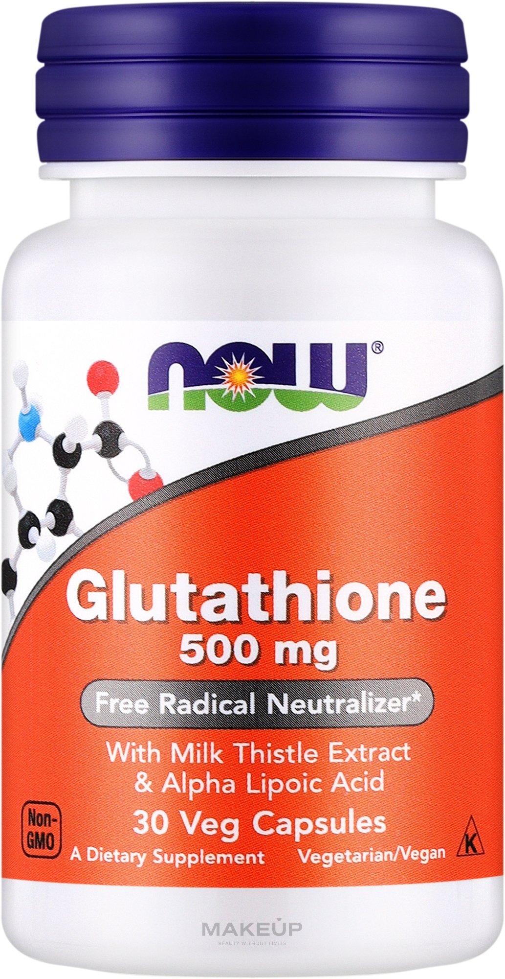 NOW GLUTATHIONE 500MG CAP 30s NOW GLUTATHIONE 500MG CAP 30s - Image 1