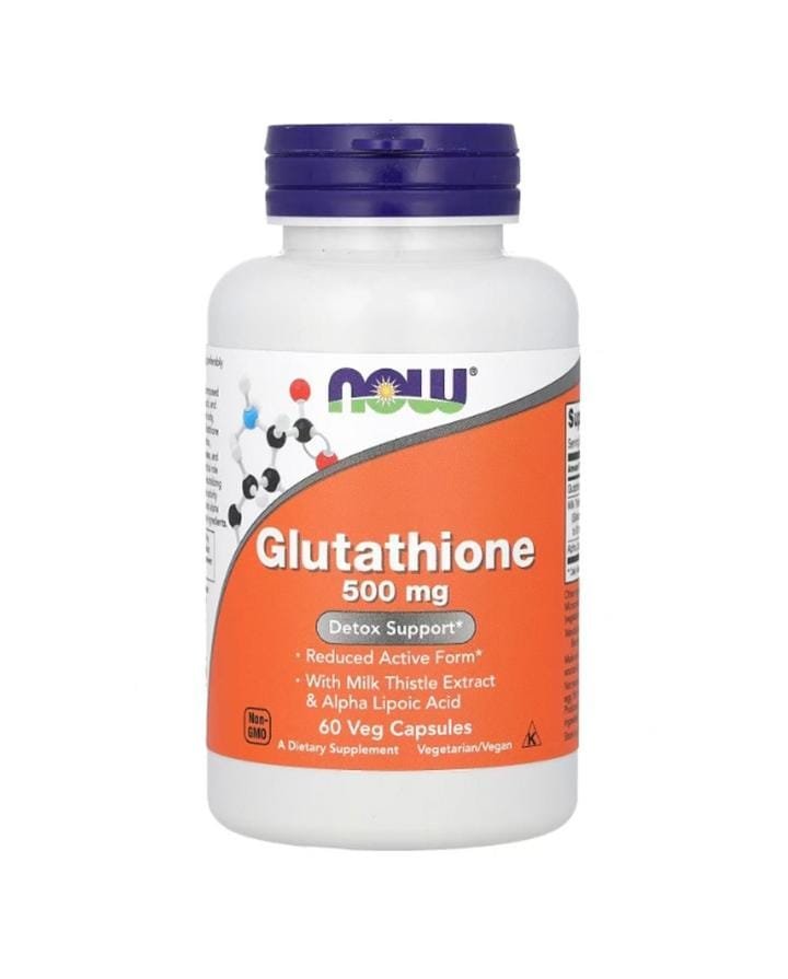 NOW L-GLUTATHIONE 500MG 60S NOW L-GLUTATHIONE 500MG 60S - Image 1