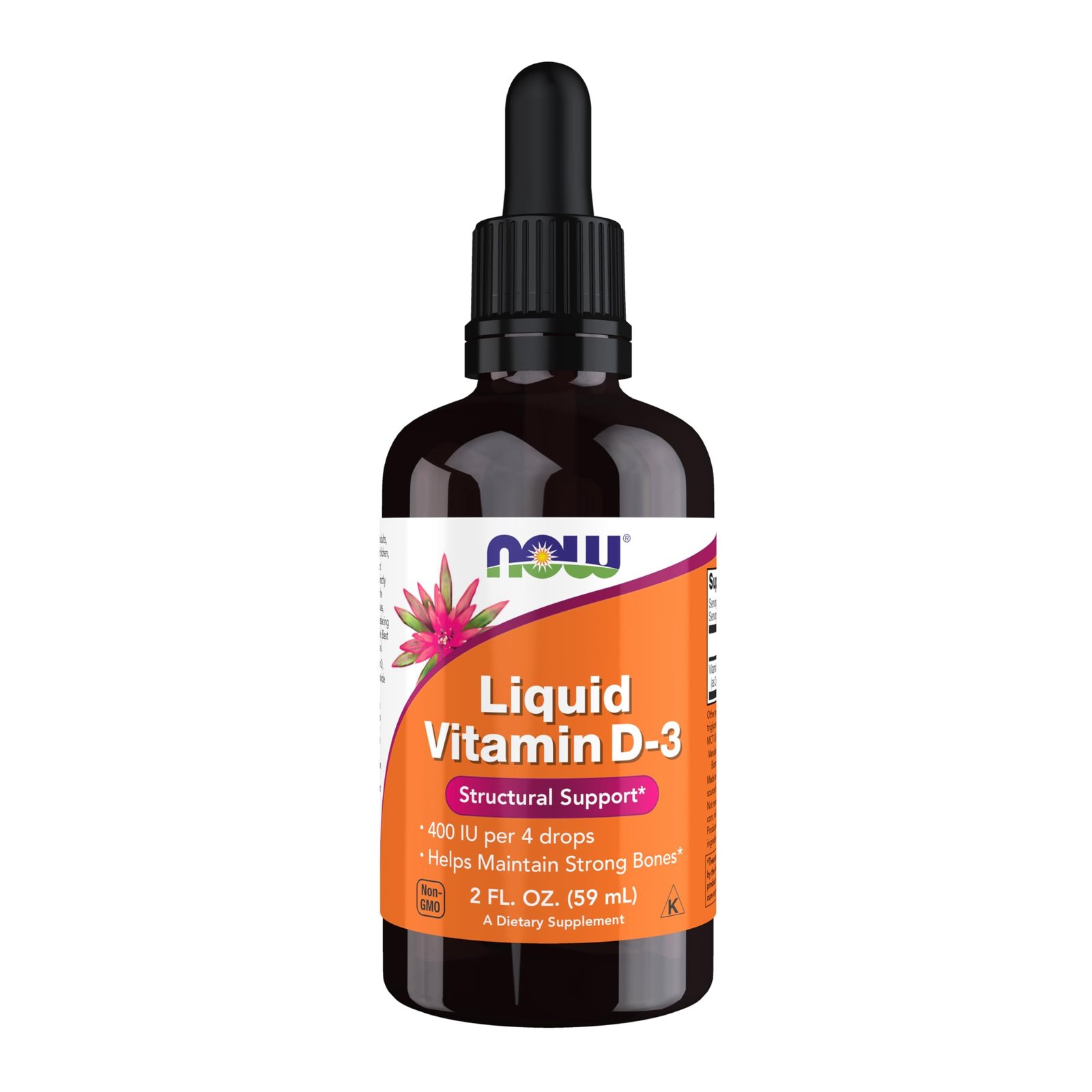 NOW LIQUID VITAMIN D-3 400 IU 59 ML NOW LIQUID VITAMIN D-3 400 IU 59 ML - Image 1