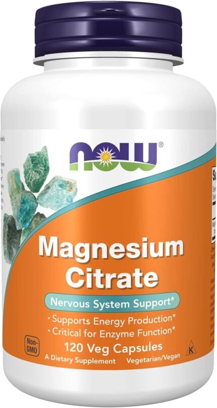 NOW MAGNESIUM CITRATE - 120 CAPS