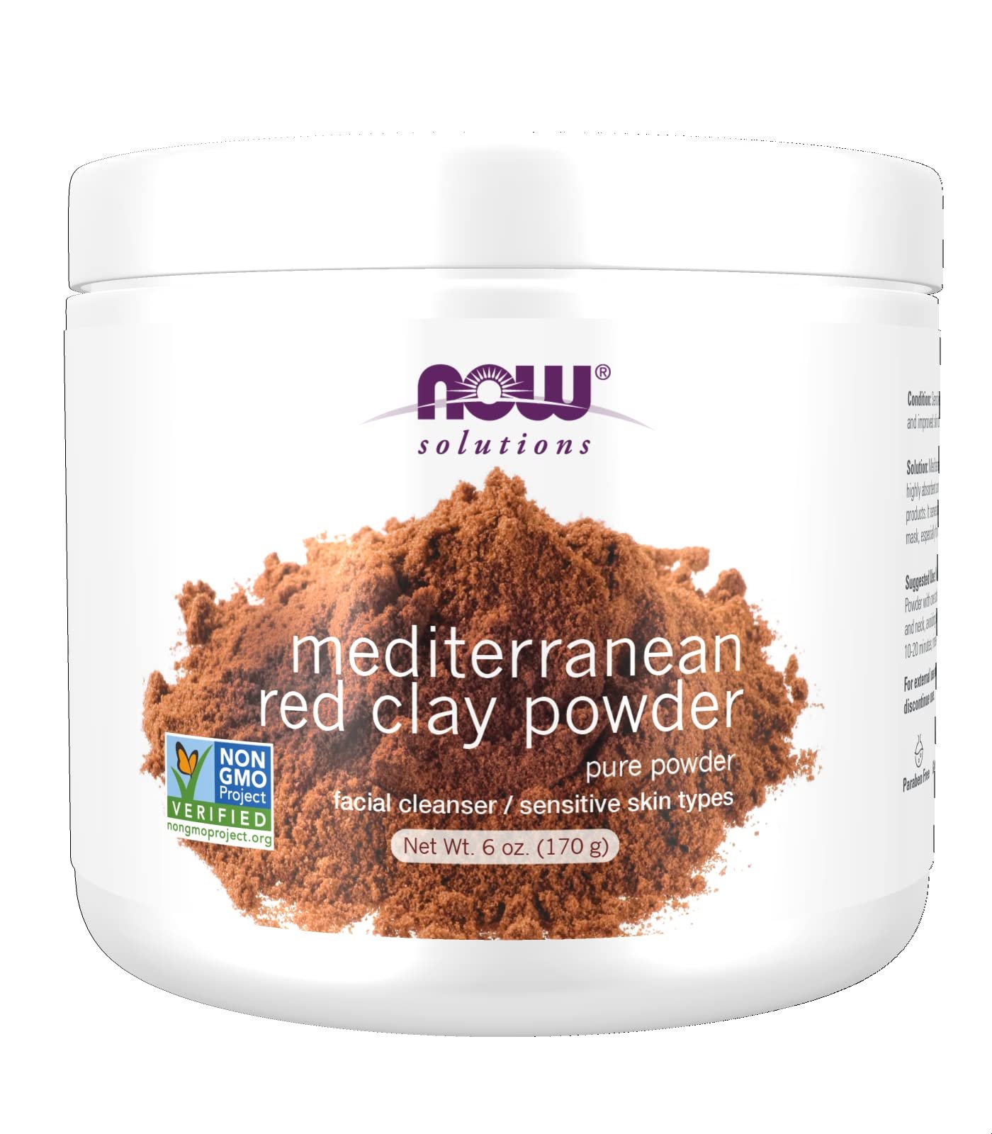 NOW MEDITERRANEAN RED CLAY POWDER 170G NOW MEDITERRANEAN RED  CLAY POWDER 170G - Image 1