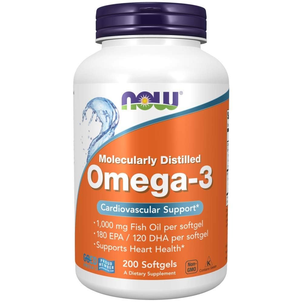 NOW OMEGA-3 1000MG 200SOFTGELS NOW OMEGA-3 1000MG 200SOFTGELS - Image 1