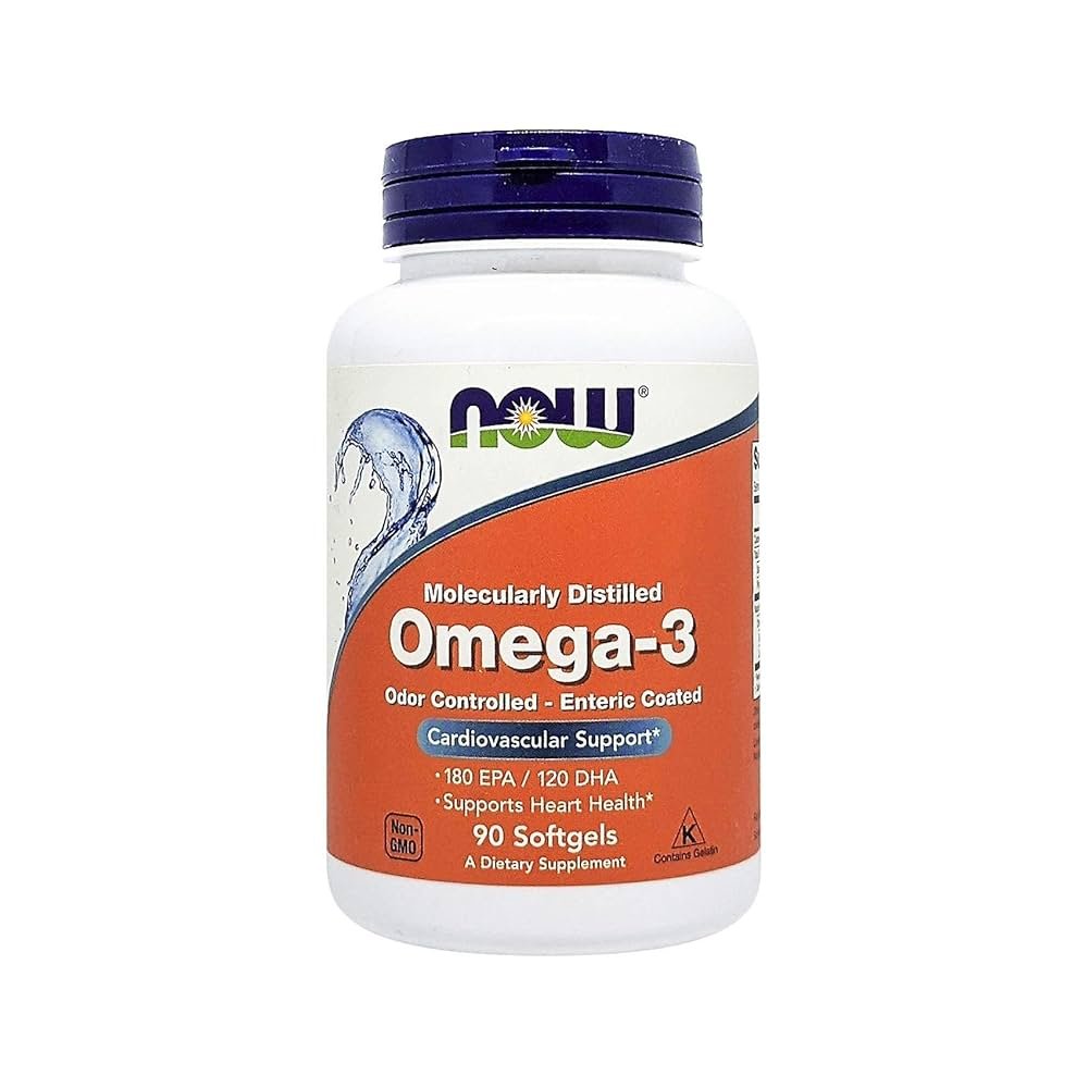 NOW OMEGA 3 ENTERIC COATED 90S NOW OMEGA 3 ENTERIC COATED 90S - Image 1