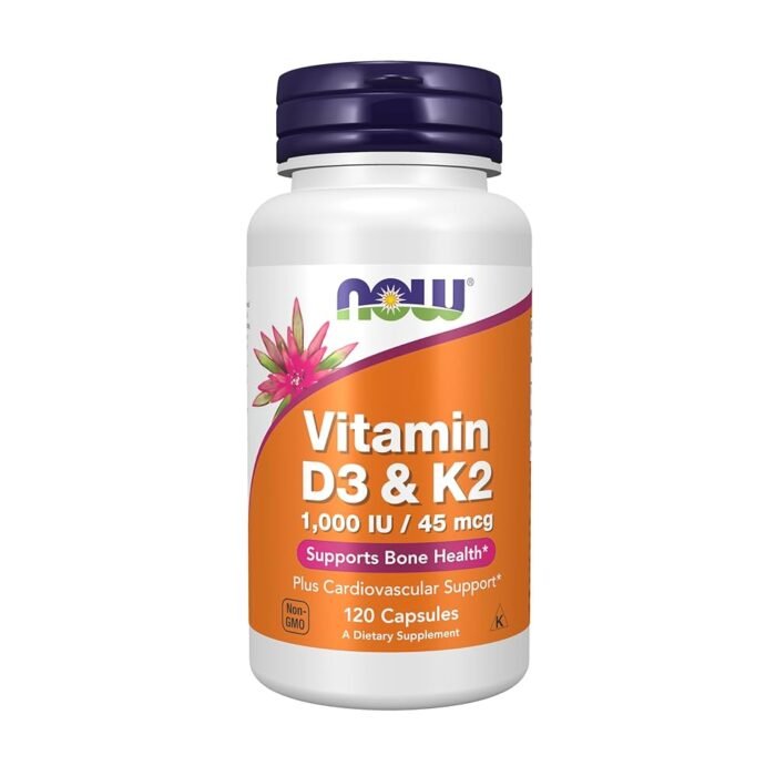 NOW VIT D3&K-2 1000IU 120S - Image 1