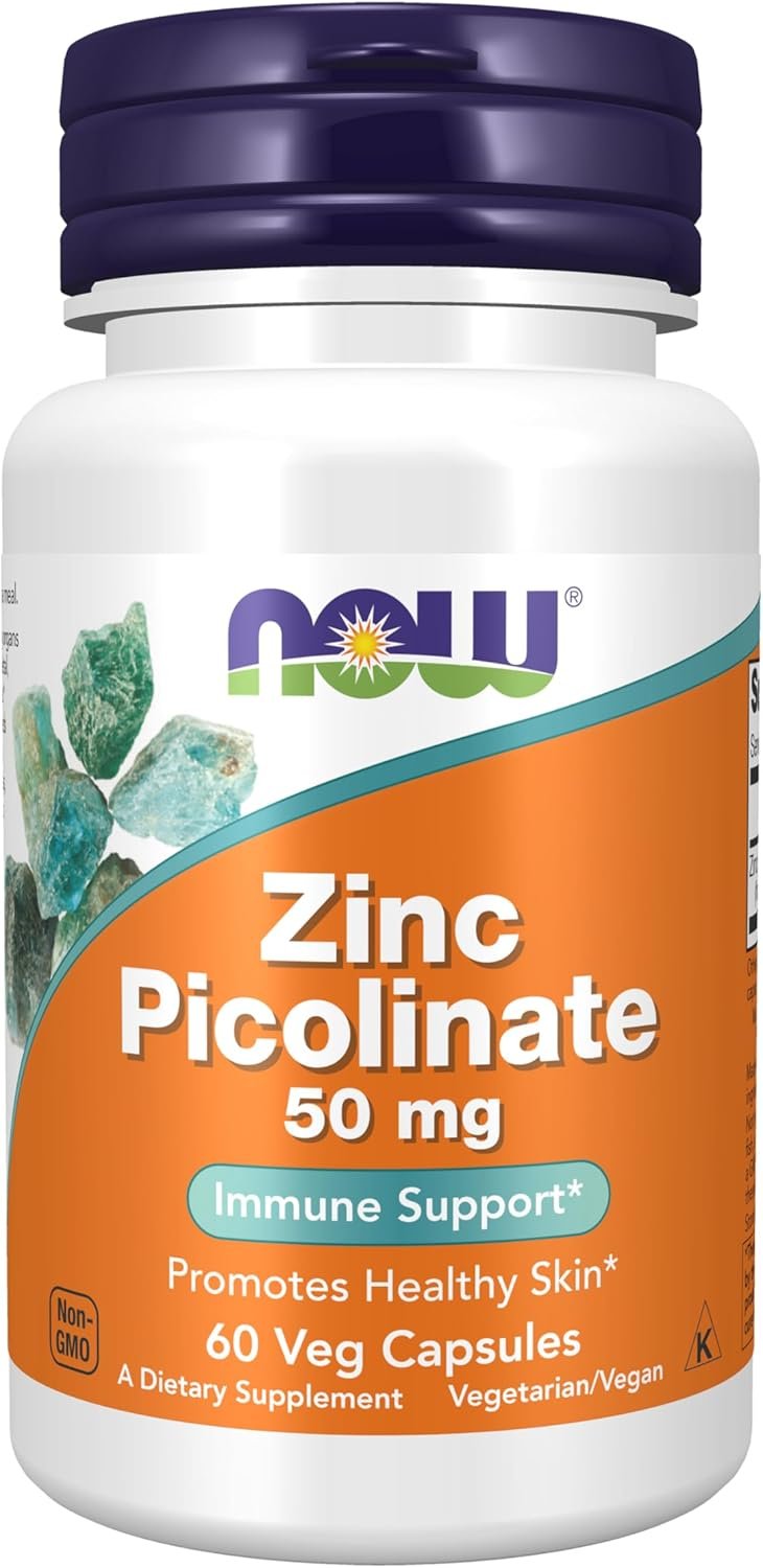 NOW ZINC PICOLINATE 50MG 60S NOW ZINC PICOLINATE 50MG 60S - Image 1
