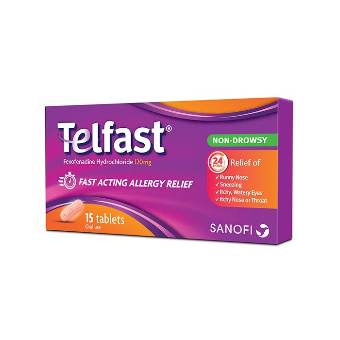 TELFAST 120mg 15s TELFAST 120mg 15s - Image 1