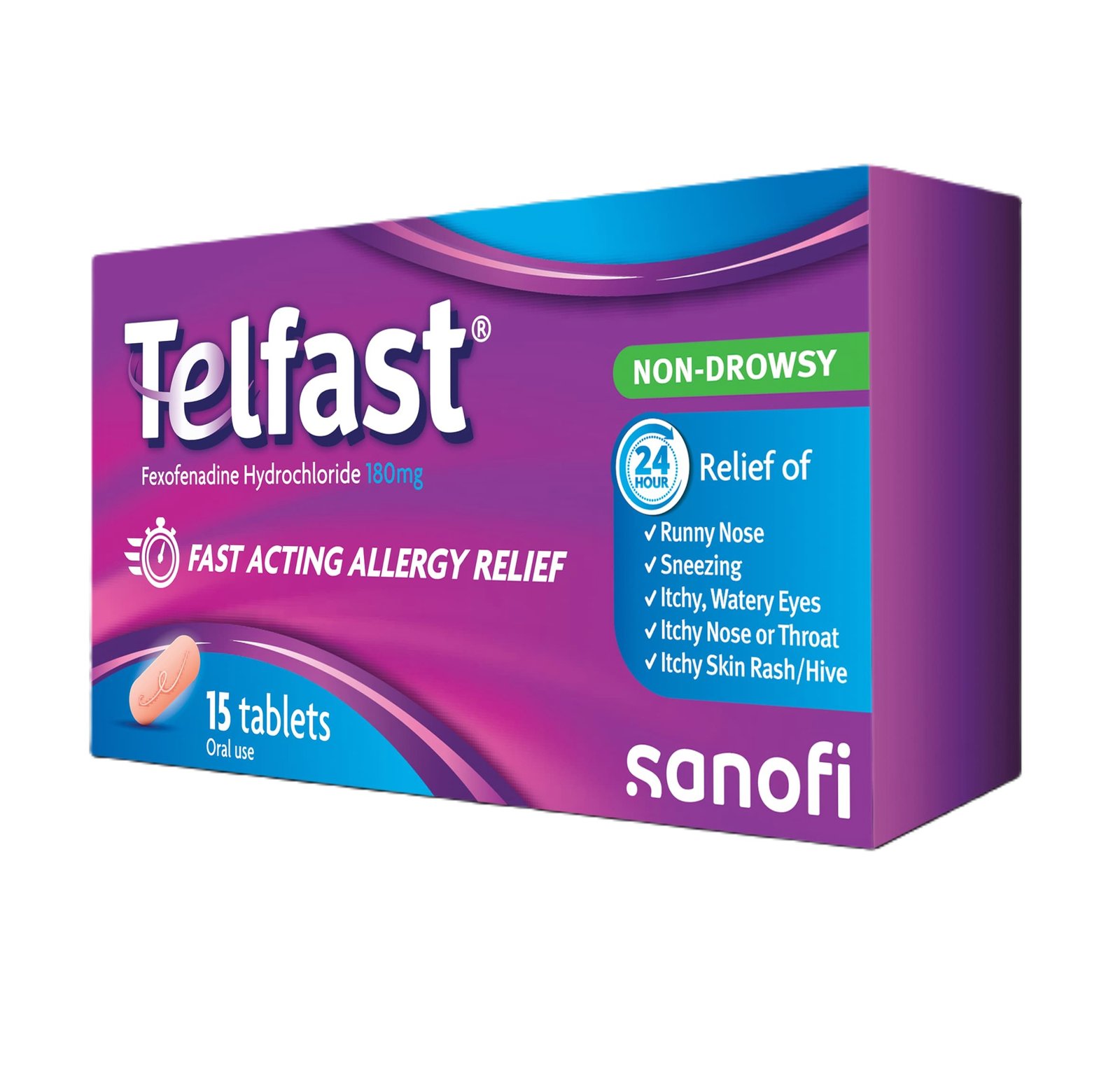 TELFAST 180mg 15S TELFAST 180mg 15S - Image 1