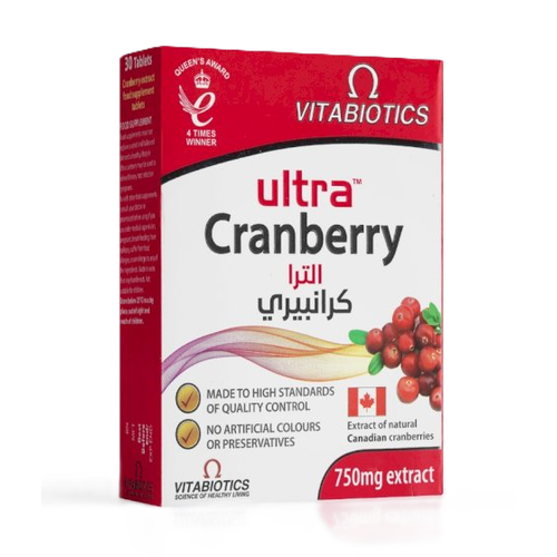 VITABIOTICS ULTRA CRANBERRY 18 GM 30 TAB VITABIOTICS ULTRA CRANBERRY 18 GM 30 TAB - Image 1