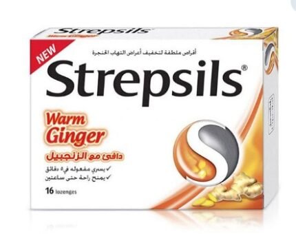 STREPSILS WARM GINGER LOZENGES 16S