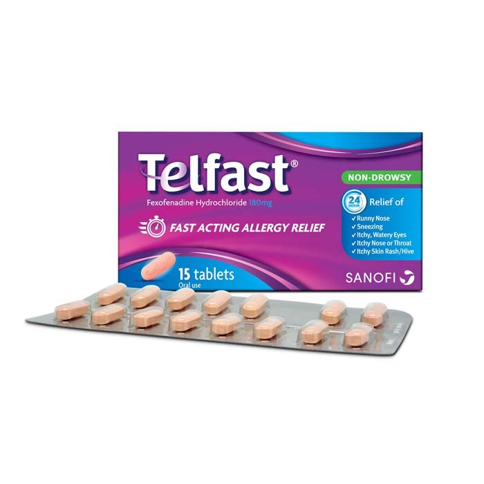 108345 Telfast 180mg Tablets 15's - Image 1