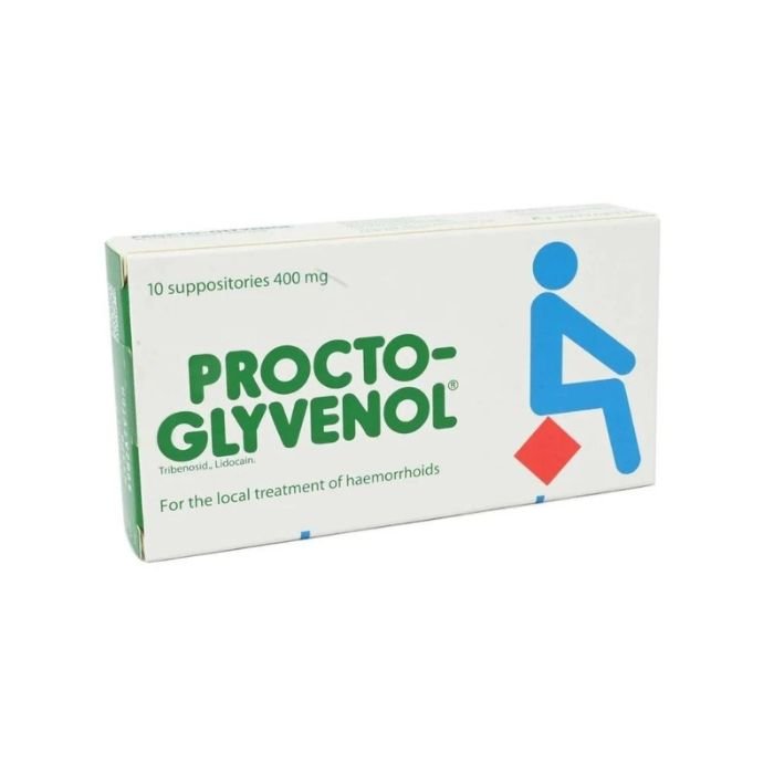 xr:d:DAFZaqU9X8Q:6,j:2990104382,t:23020210 Procto Glyvenol Suppositories 10's - Image 1