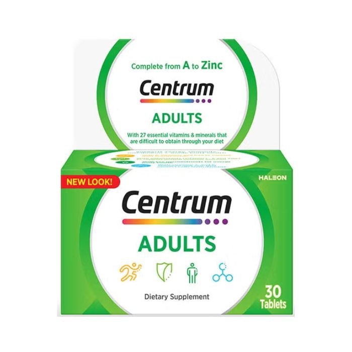 117658-1-0 Centrum Adult Multivitamin, Complete Daily Vitamins & Minerals for Energy, Immunity & Wellness, 30 Tablets - Image 1