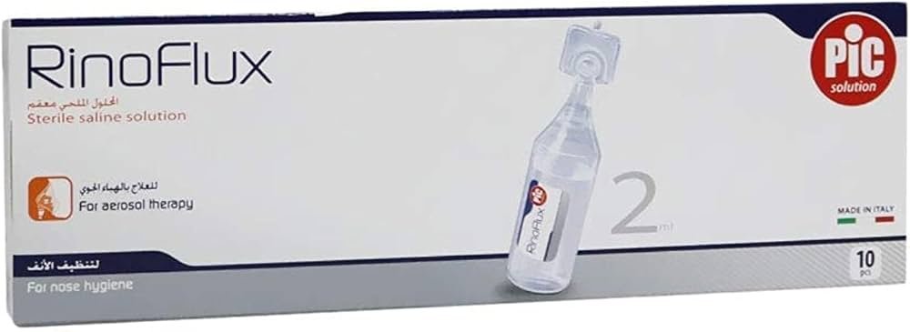 51Ce+TsX77L._AC_UF1000,1000_QL80_ Pic Rinoflux Sterile Saline Solution, 2 ML, Pack Of 10 - Image 1
