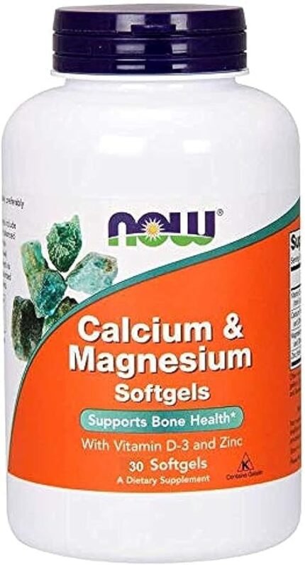 Now calcium and magnesium 30 softgels