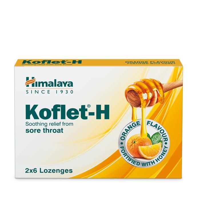 koflet-h_orange Himalaya Koflet H Lozenges Orange 12's - Image 1